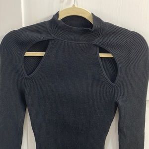 Abercrombie & Fitch Collarbone cutout sweater bodysuit